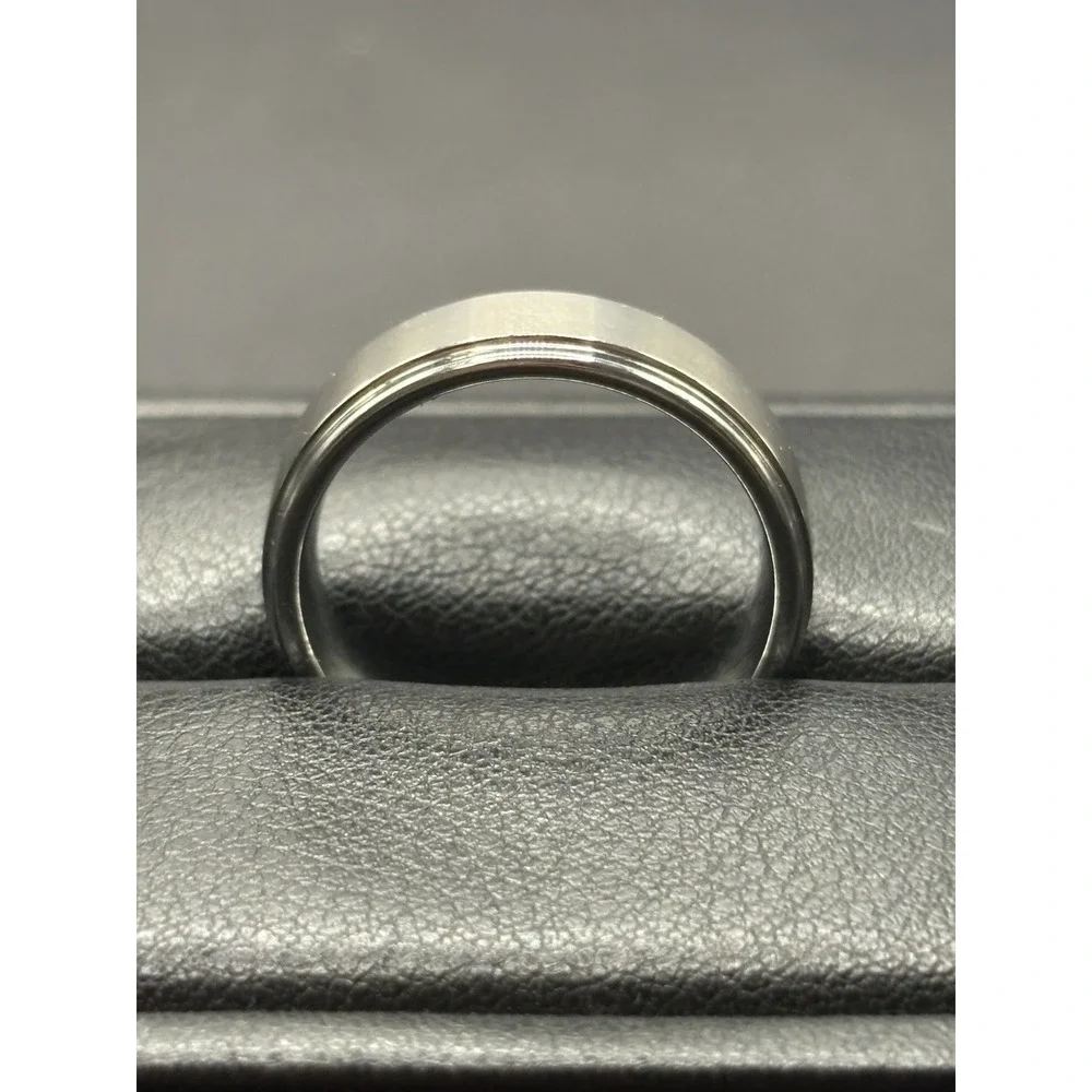 Brushed Tungsten 7MM Band Ring Size 10 H5